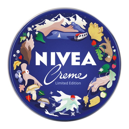 Swiss design with the title 'Nivea Limited Edition 2021'