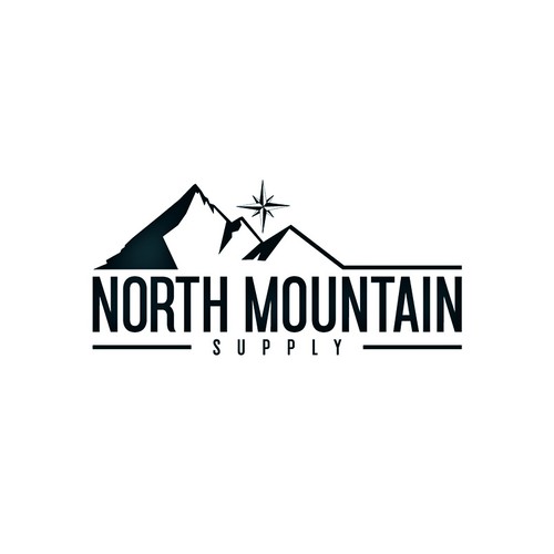 Mountain logo with the title 'Logo for North Mountain'