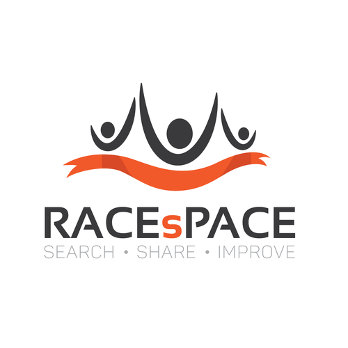 Triathlon design with the title 'Logo for a social media website for athletes'