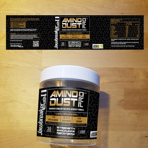 Eye-catching label with the title 'Label design'