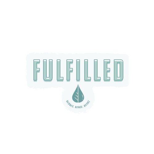 Soap logo with the title 'Eco refilling station logo'