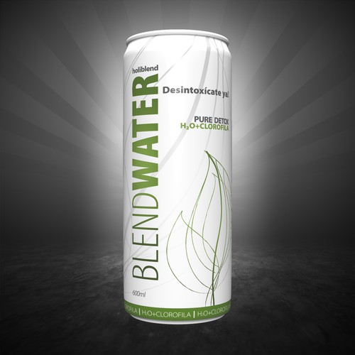 Can label with the title 'Blend Water'