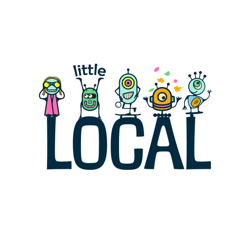 Learning logo with the title 'Logo for Little Locals'