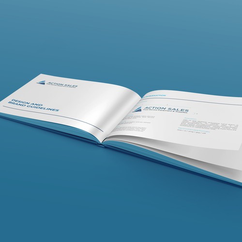 Style guide design with the title 'Brand Guide for Food Industry'