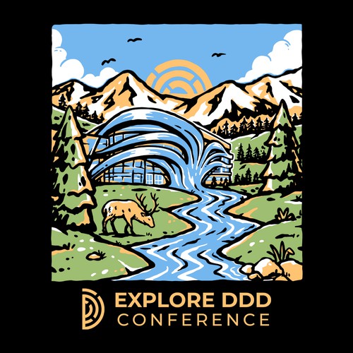 Adventure t-shirt with the title 'Explore DDD Conference 2026'