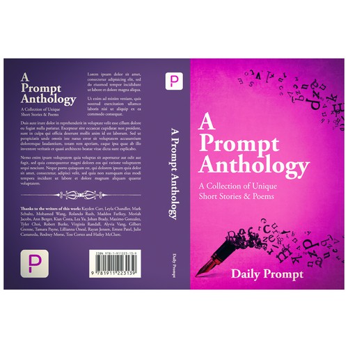 Art book cover with the title 'A Prompt Anthology'