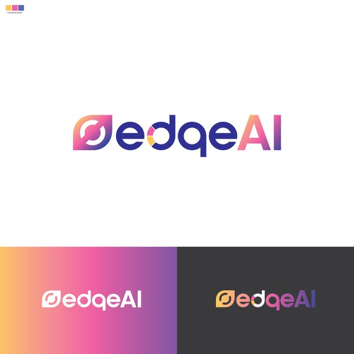 Artificial design with the title 'Edge AI'