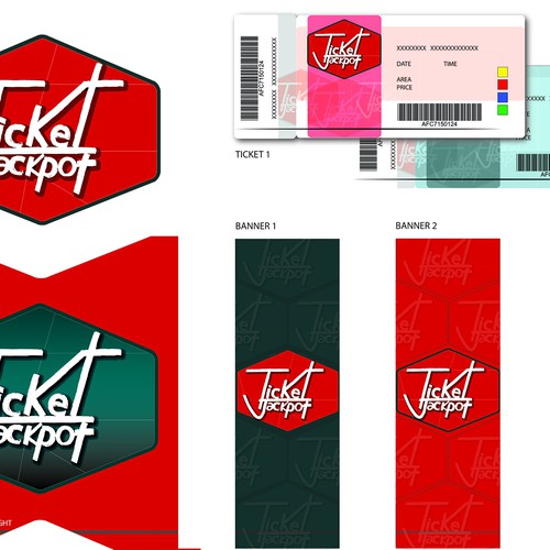 Ticket logo with the title 'Ticket agency Logo Design'