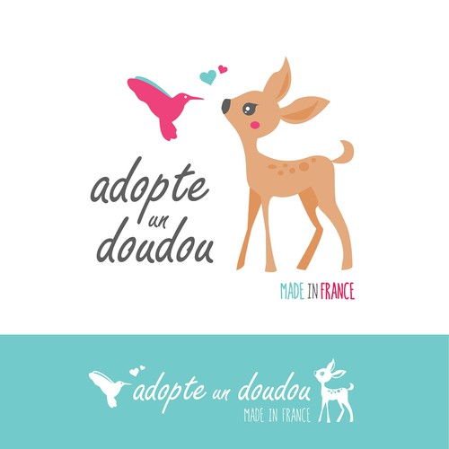 Sweet brand with the title 'Logo for plush animal company'