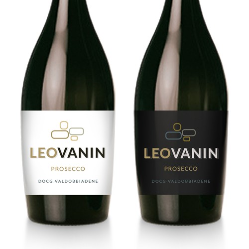 Branding label with the title 'Label for Prosecco Winery'