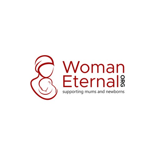 Motherhood logo with the title 'woman eternal org '