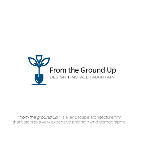Ground design with the title 'From the ground up'