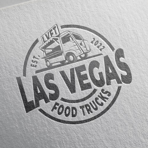 Las Vegas logo with the title 'Mobile Catering Service Logo'
