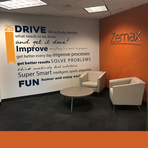 Mural design with the title 'Lobby wall'