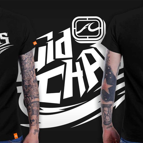 Industrial t-shirt with the title 'SKATEBOARD, SURF TSHIRT CONTEST'