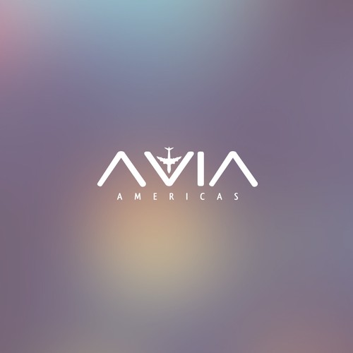 Airline and flight logo with the title 'Logo Design for AVIA Americas'