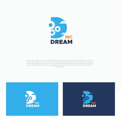 Thinking design with the title 'Dream inc Logo concept'