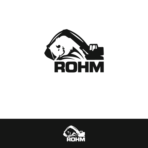 Earth mover logo with the title 'Logo for Construction Work'