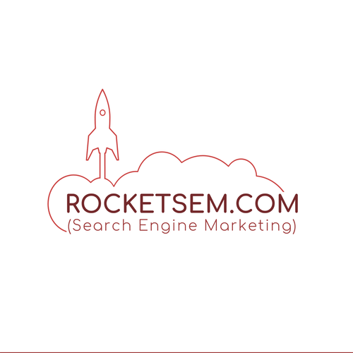 Rocket logo with the title 'A Modern Logo Concept for RocketSEM'
