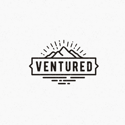 Adventure logo with the title 'Simple Hipster Adventure Logo'