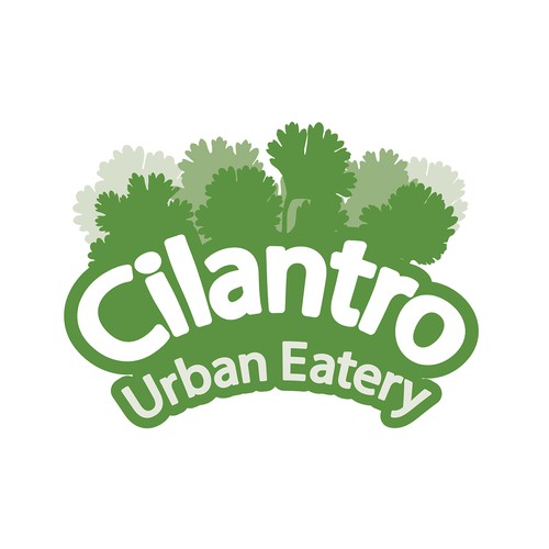 Food truck logo with the title 'Cilantro Urban Eatery'