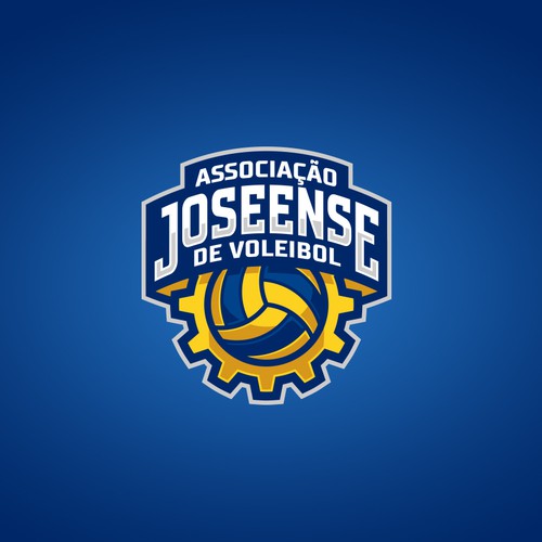 Volleyball logo with the title 'Logo proposal for Volleyball Club'