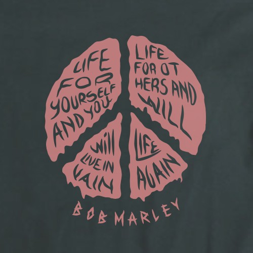 Reggae design with the title 'marley's quote'
