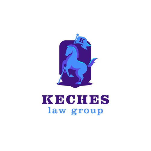 Horse brand with the title 'keches law group'