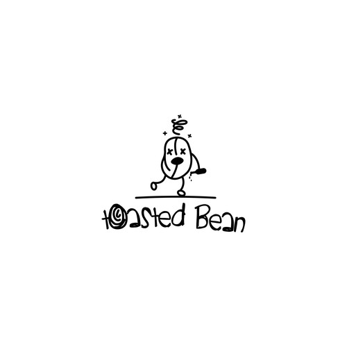 Bean logo with the title 'The Toasted Bean'