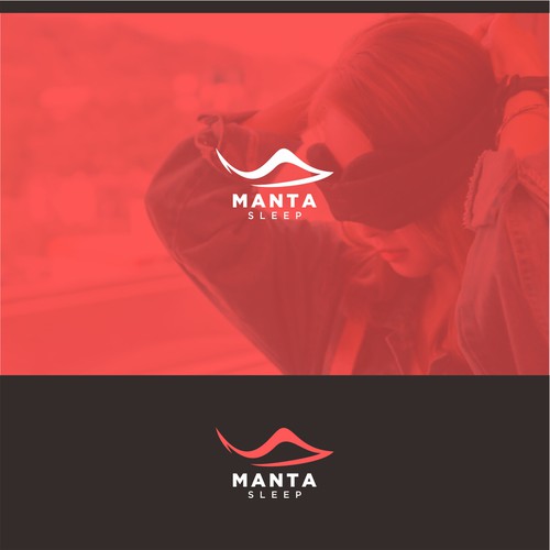 Sleep logo with the title 'Logo concept for Manta Sleep'