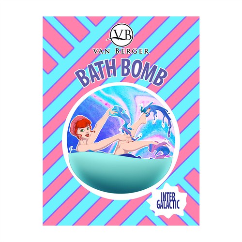 Bomb design with the title 'Bath Bomb'
