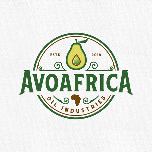 Modern vintage logo with the title 'Avoafrica'