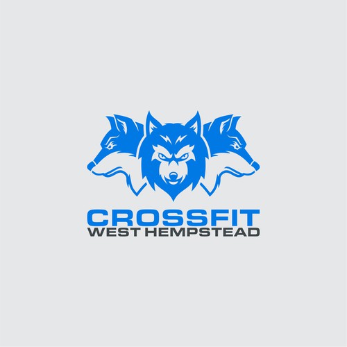Wolf logo with the title 'CrossFit logo'