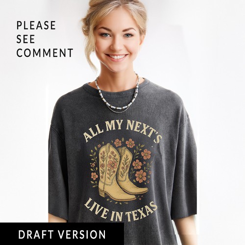 Country t-shirt with the title 'Vintage Cowgirl T-Shirt Design (I Can Design Something Similar For You As Well)'