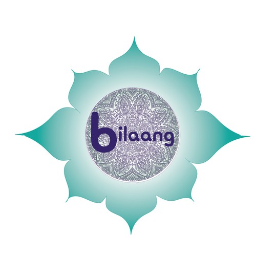 Teal logo with the title 'Lotus Petals Mandala'