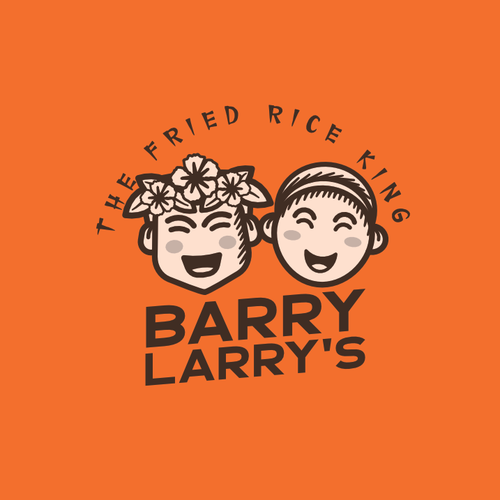 Korean design with the title 'Hawaïan korean restaurant logo concept'