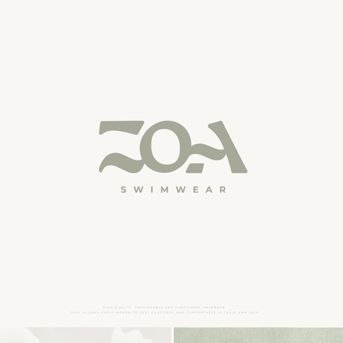 Swimwear logo with the title 'Logo for curvy swimwear brand'