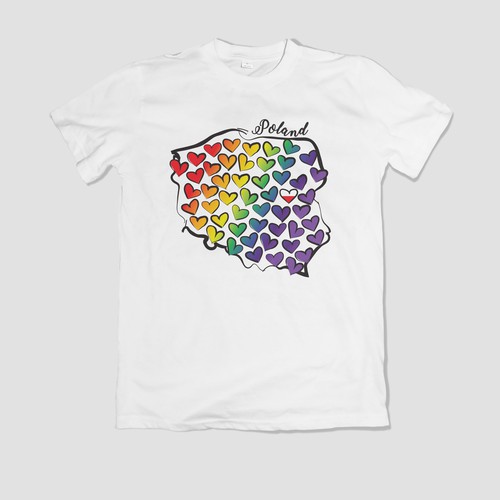 Heart t-shirt with the title 'Tourist T-shirt'