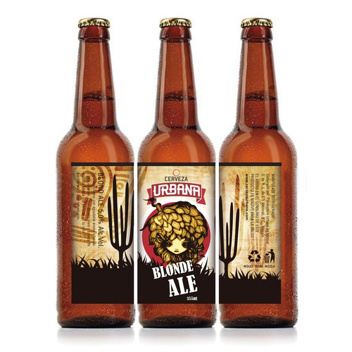 Product label with the title 'Cerveza Urbana Beer'