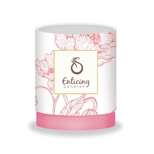 Flower packaging with the title 'packaging design'