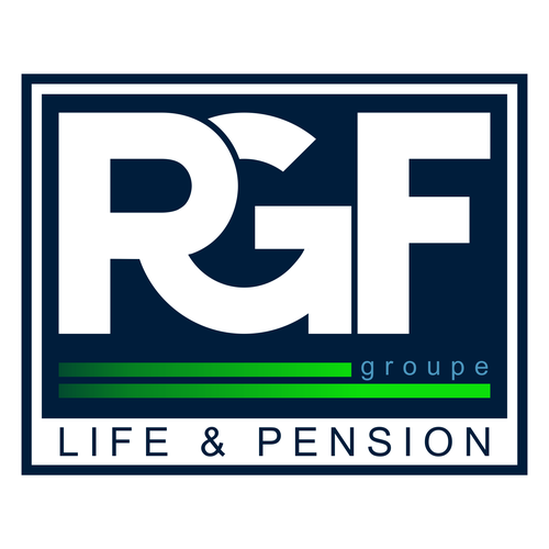 Rectangle design with the title 'bold logo concept for insurance and pensioners'