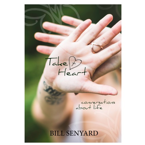 Heart book cover with the title 'take heart book cover'