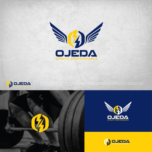Athletic logo with the title 'Logo concept for Ojeda Sports Performance'