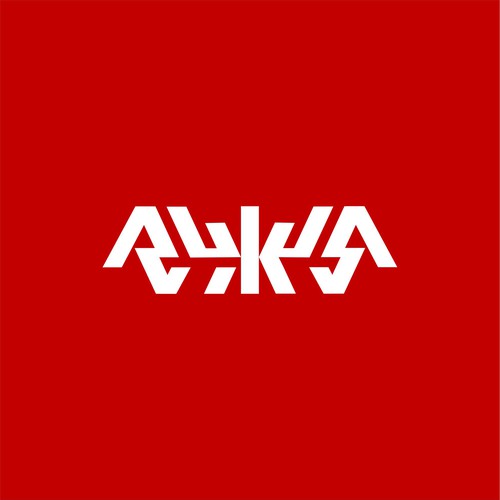 Motorsport logo with the title 'RUKUS Ambigram'