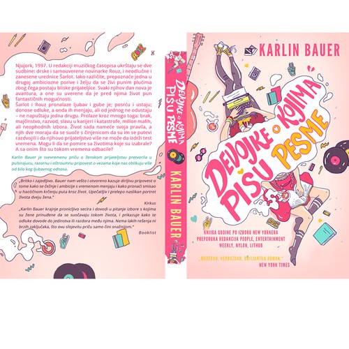 Young adult book cover with the title '𝗣𝗿𝗲𝗺𝗮𝗱𝗲 𝗖𝗼𝘃𝗲𝗿 by Biserka Design'