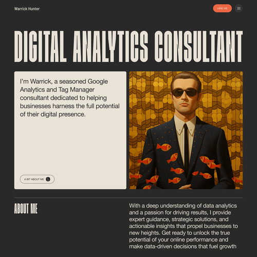 Portfolio website with the title 'Portfolio - Landing Page'