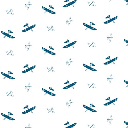 Paper plane design with the title 'Vintage paper plane'