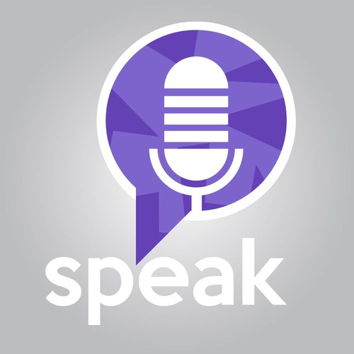Speak logo with the title 'Speak - cutting edge Voice Search technology'