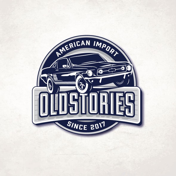 Mustang logo with the title 'OLDSTORIES'