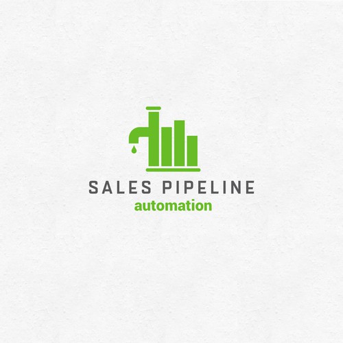Graph logo with the title 'Logo concept for Sales Pipeline'